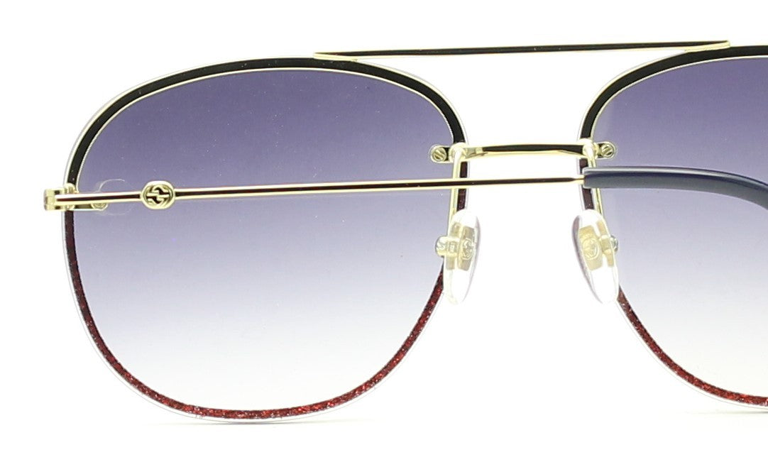 GUCCI GG 0227S 006 62mm Pilot Sunglasses Shades Eyewear Frames - New Japan