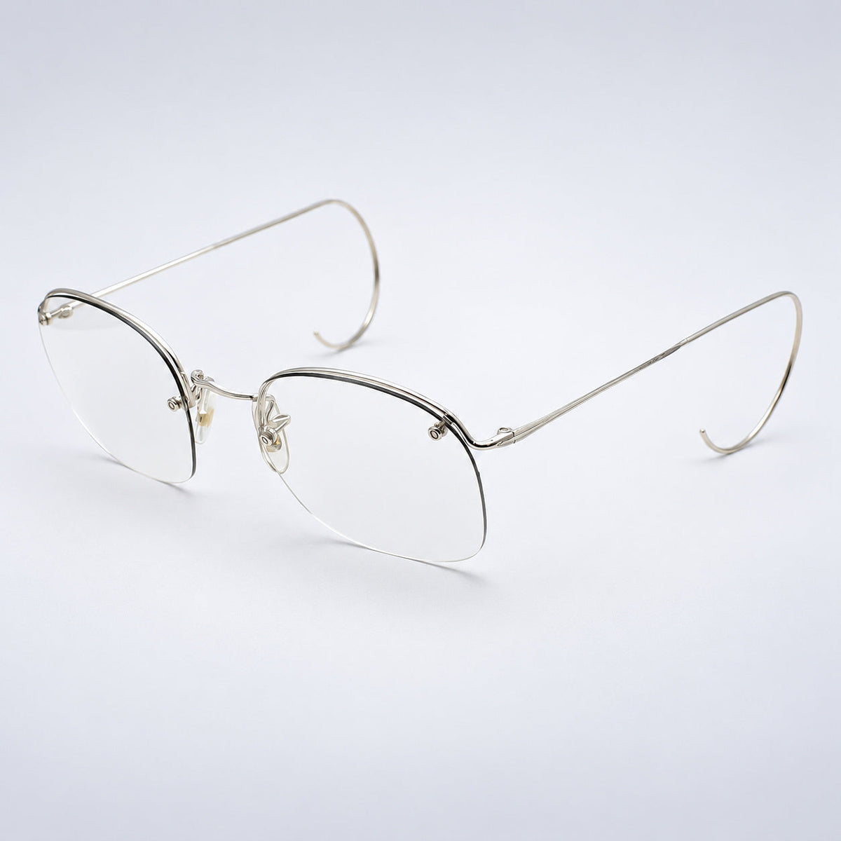ALGHA (SAVILE ROW) Rimway Rhodium 52x18mm Eyewear FRAMES RX Optical Eyeglasses