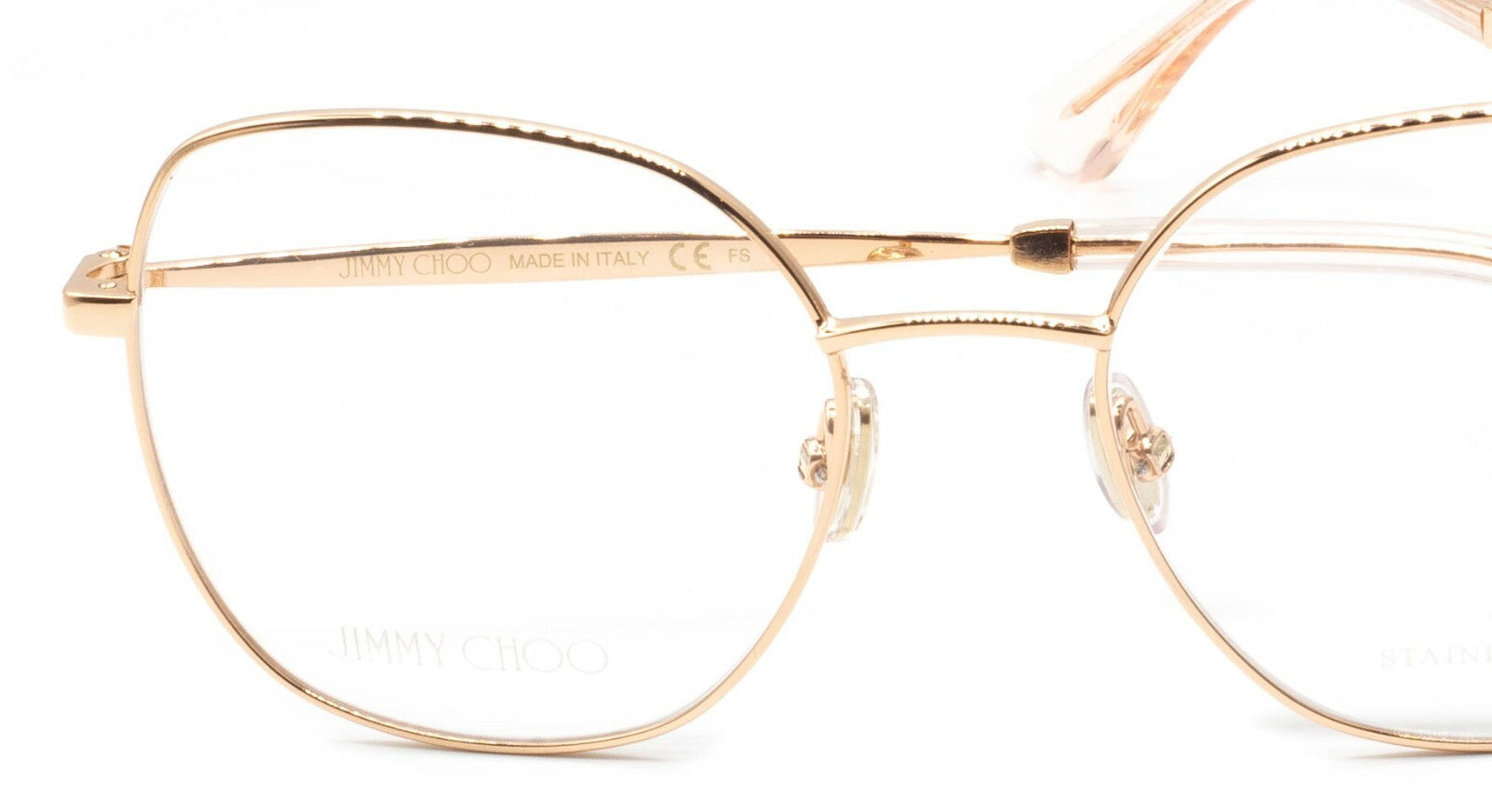 JIMMY CHOO JC281 BKU 52mm Eyewear Glasses RX Optical Glasses FRAMES Italy - New