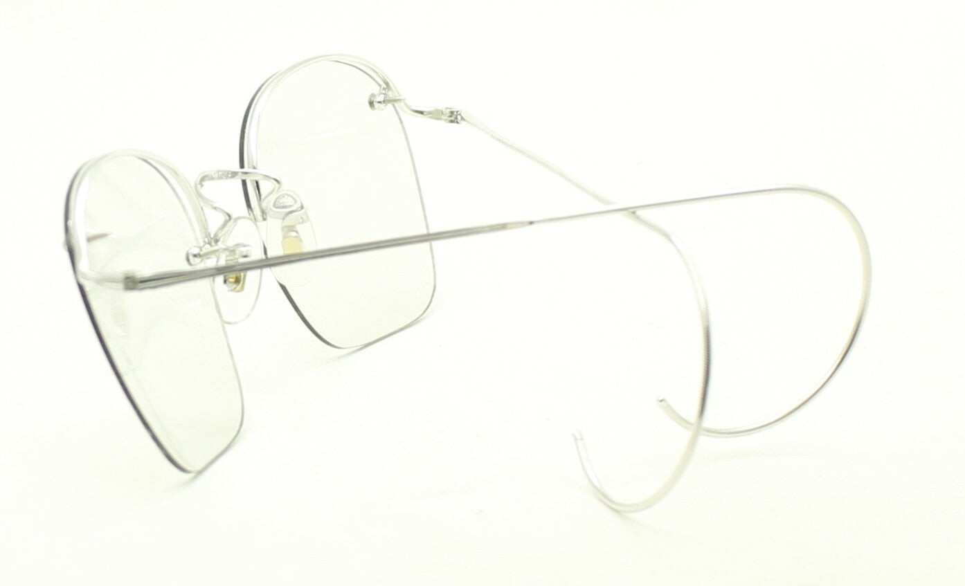 SAVILE ROW ENGLAND Rimway Rhodium 52x20mm Eyewear FRAMES RX Optical Eyeglasses