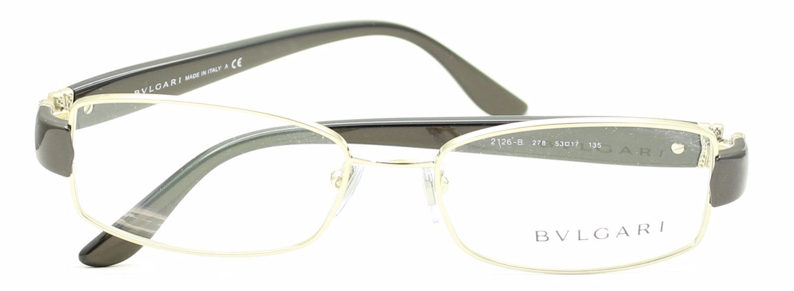 BVLGARI 2126-B 278 53mm Eyewear Glasses RX Optical Glasses FRAMES - New Italy