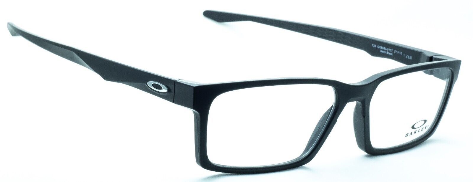 OAKLEY OVERHEAD OX8060-0157 Satin Black 57mm Eyewear RX Optical Glasses - New