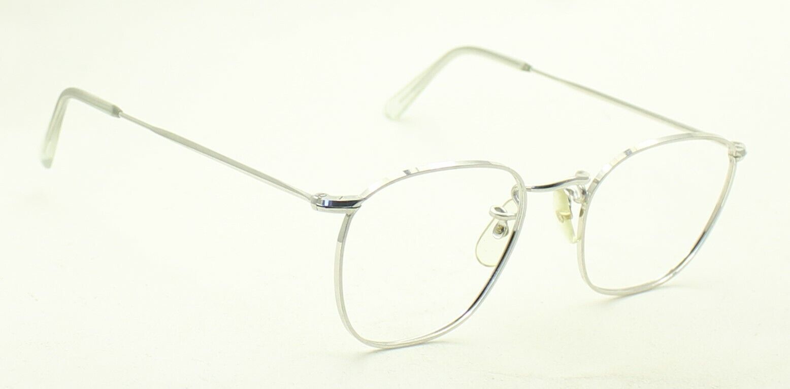 ALGHA (SAVILE ROW) 14KT GF Rhodium Quadra 47x18mm FRAMES RX Optical Glasses New