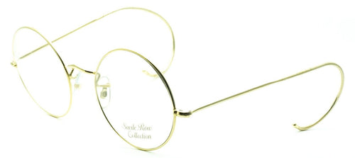 SAVILE ROW England Gold 49x20mm Round Eyewear FRAMES Eyeglasses Optical Glasses