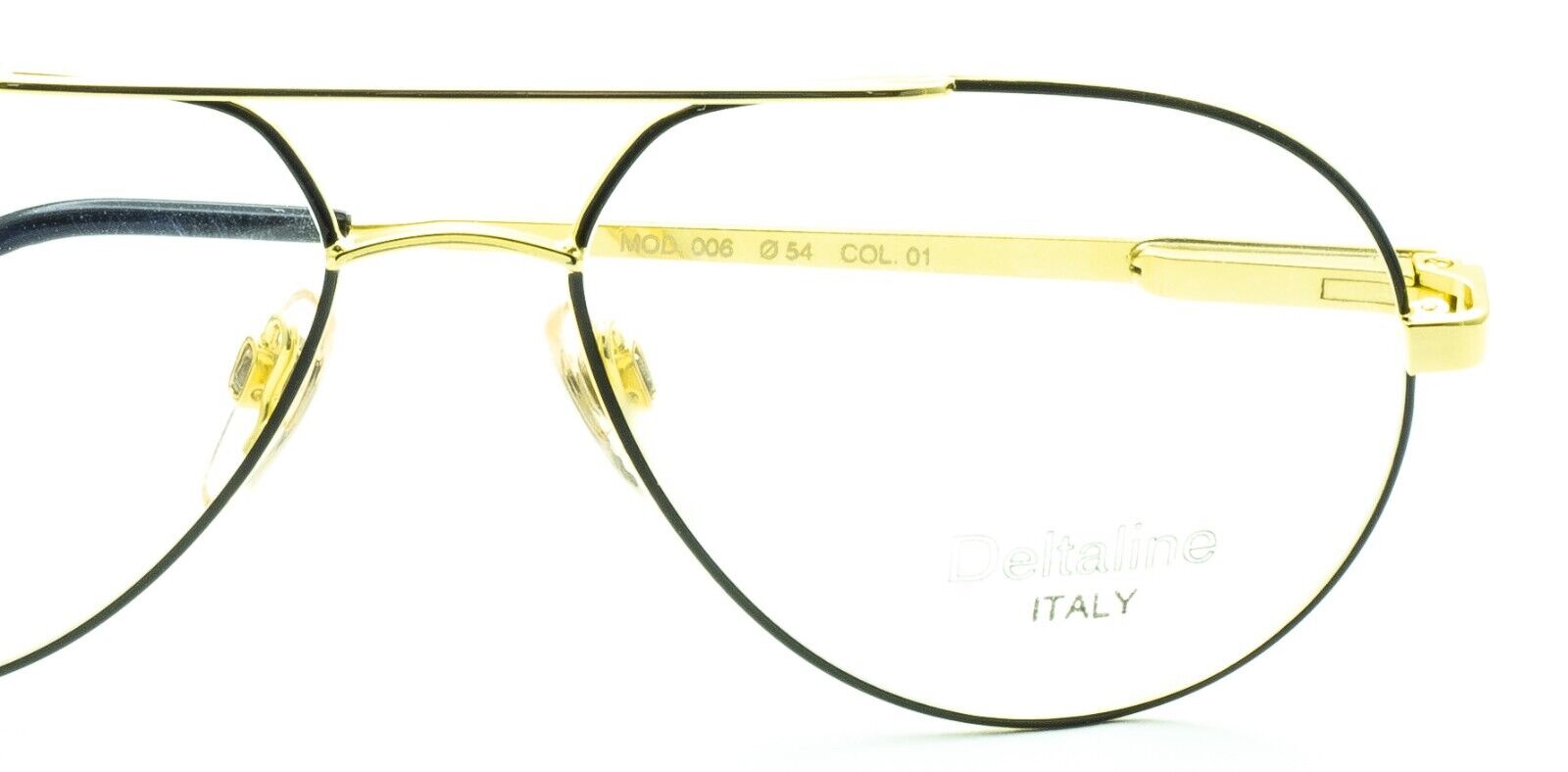 Deltaline Italy (Hilton) Vintage Mod. 006 01 54x15mm RX Optical Glasses New NOS