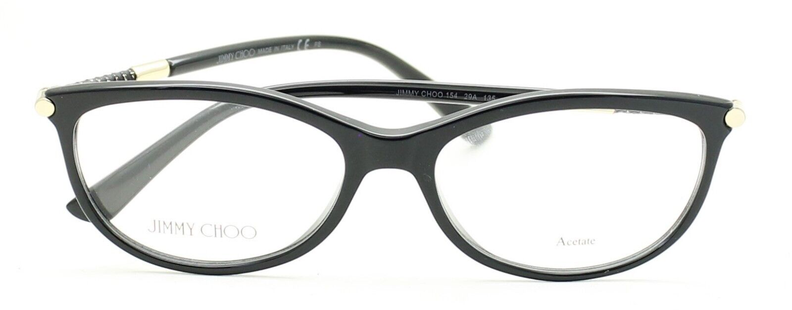 JIMMY CHOO 154 29A 53mm Eyewear Glasses RX Optical Glasses FRAMES New - Italy