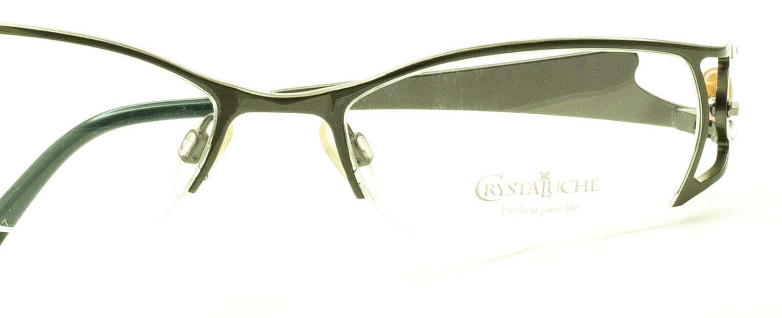 CRYSTALUCHE C-6011 C-01 52mm Vintage Eyewear FRAMES RX Optical - New Italy