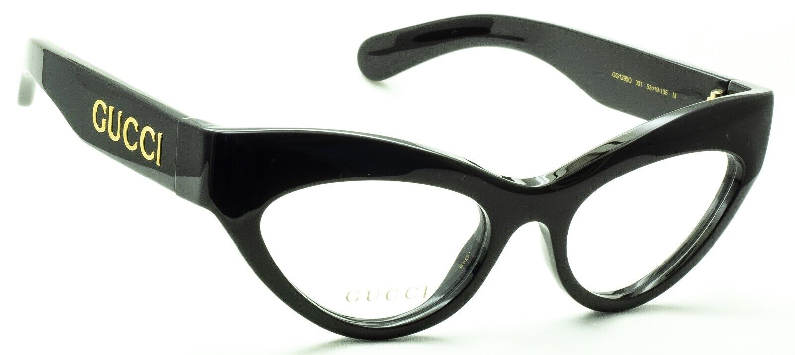 GUCCI GG1295O 001 53mm Eyewear Glasses RX Optical Eyeglasses Italy - New BNIB