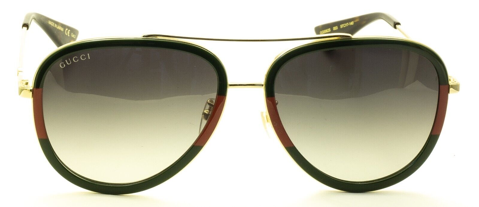 GUCCI GG0062S 003 57mm Sunglasses Designer Shades Eyewear Frames New BNIB -Japan