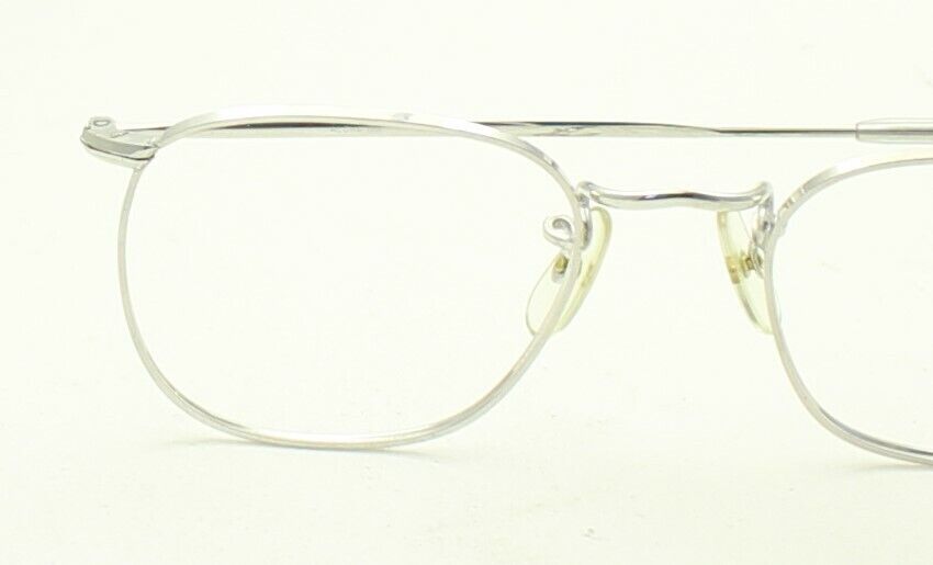 ALGHA (SAVILE ROW) 14KT GF Rhodium Quadra 48x18mm FRAMES RX Optical Glasses New