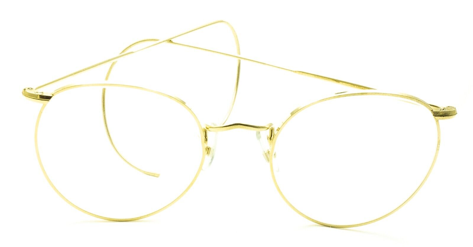 SAVILE ROW ENGLAND Beaufort Gold 48x20mm Frames RX Optical Eyewear Glasses - New