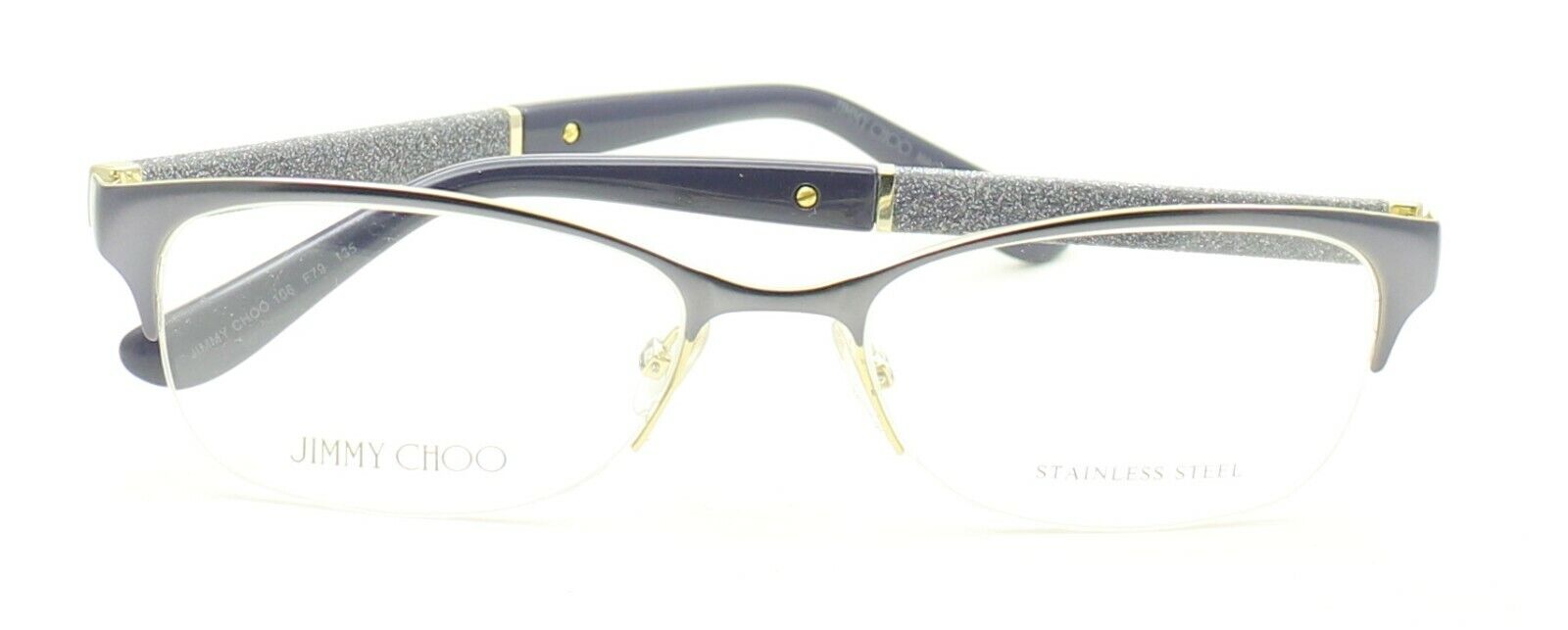 JIMMY CHOO JC 106 F79 52mm Eyewear Glasses RX Optical Glasses FRAMES New - Italy