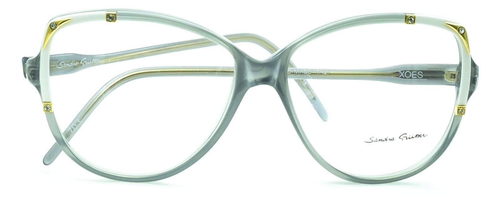 SANDRA GRUBER Xoes 703 54mm Vintage Eyewear RX Optical FRAMES Glasses -New Italy