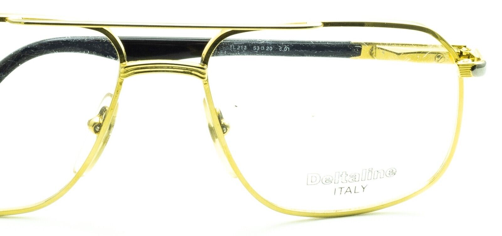 Deltaline Italy (Hilton) Vintage Mod. TL212 001 53x20mm RX Optical Glasses Italy