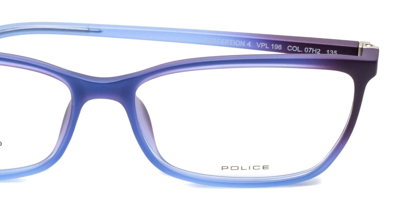 POLICE PERCEPTION 4 VPL 196 COL. 07H2 55mm FRAMES RX Optical Eyeglasses Glasses