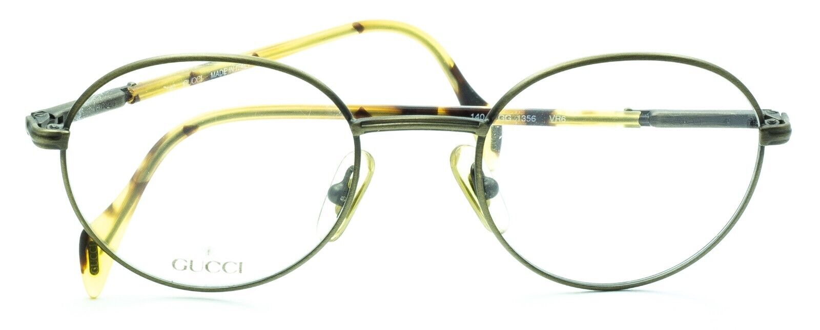 GUCCI GG 1356 VR6 50mm Vintage Eyewear FRAMES RX Optical Eyeglasses - New Italy