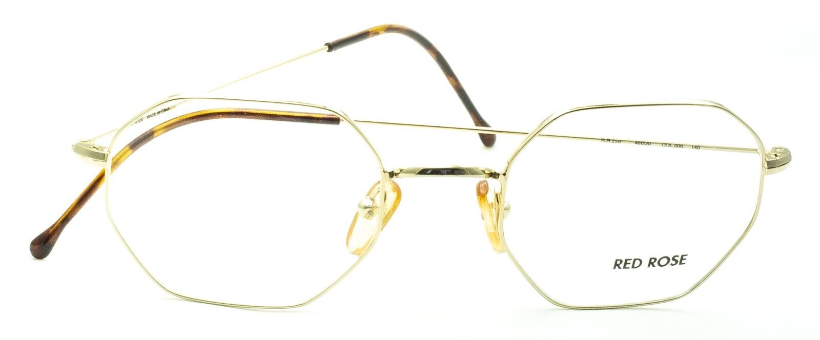 RED ROSE RRVM228 000 46mm Vintage RX Optical Eyewear FRAMES - New NOS Italy