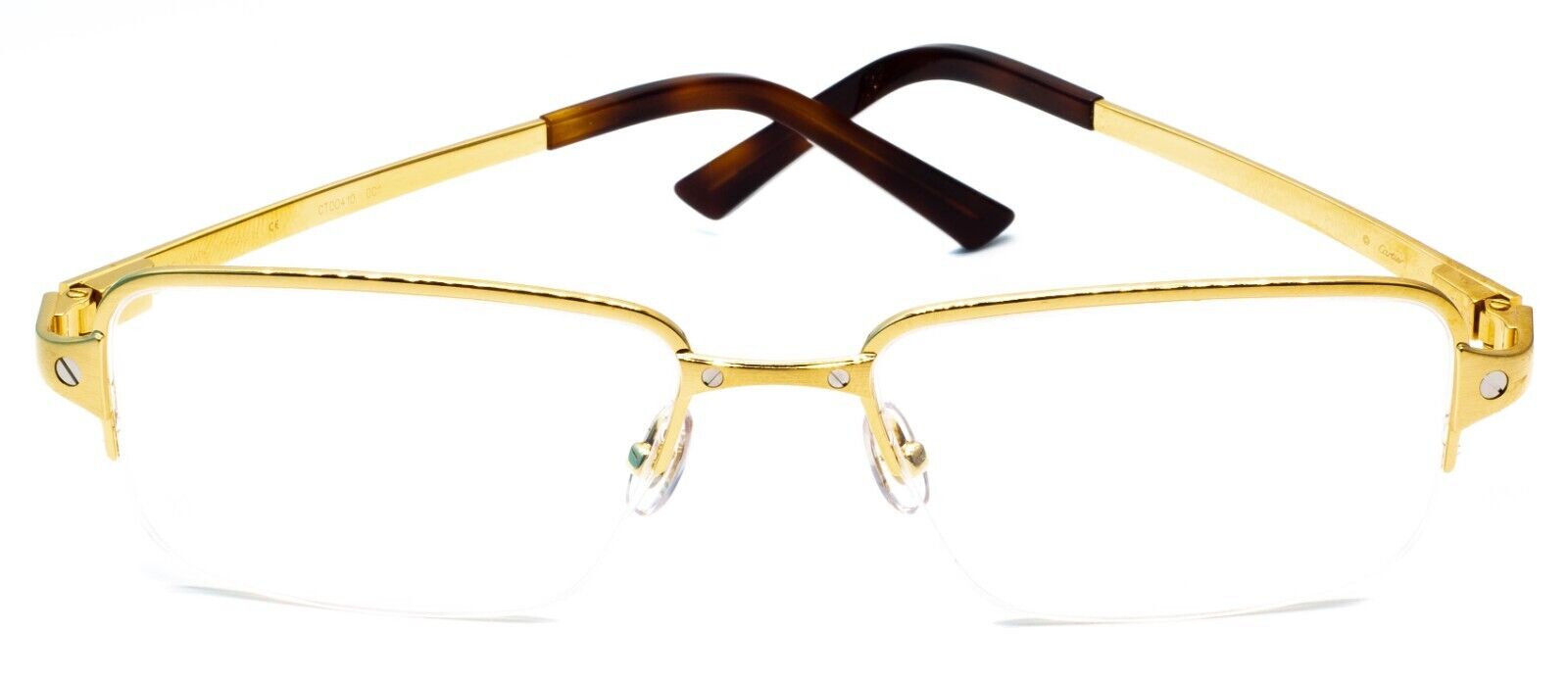 CARTIER CT0041O 001 55mm Gold Eyewear FRAMES RX Optical France Glasses - New