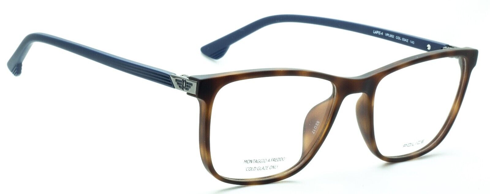 POLICE LAPIS 4 VPL 952 COL. 03AZ  53mm Eyewear FRAMES Glasses RX Optical - New