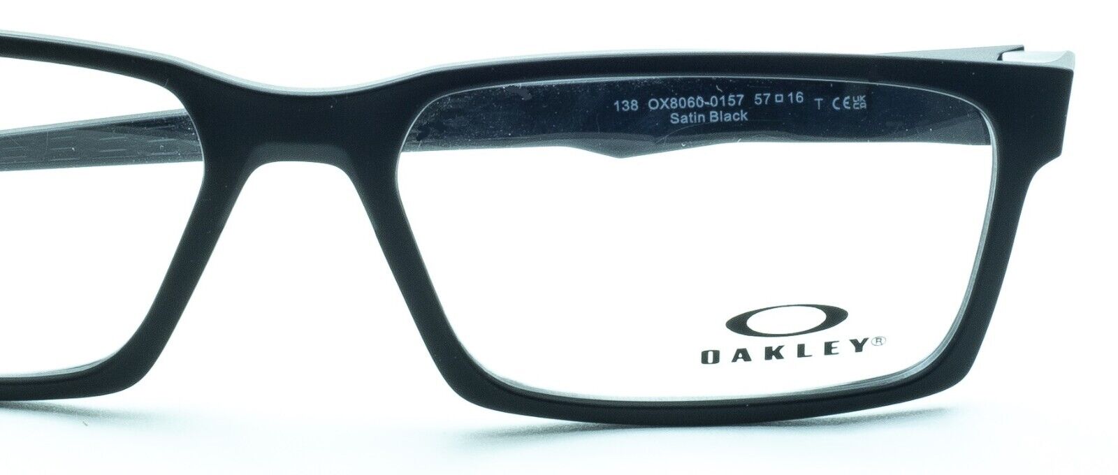 OAKLEY OVERHEAD OX8060-0157 Satin Black 57mm Eyewear RX Optical Glasses - New