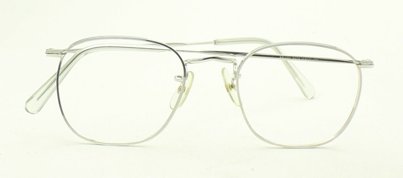 ALGHA (SAVILE ROW) 14KT GF Rhodium Quadra 49x18mm FRAMES RX Optical Glasses New