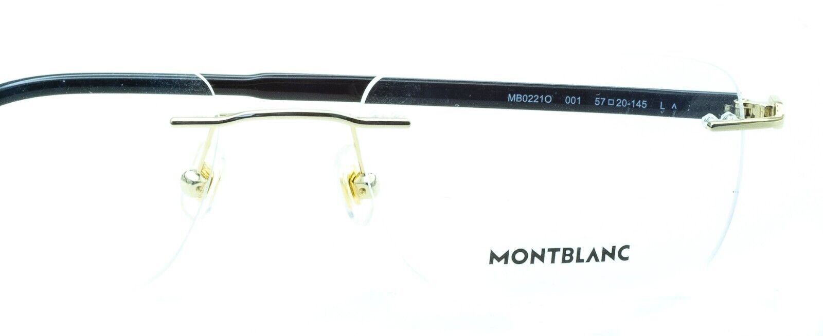 MONT BLANC MB0221O 001 Eyewear FRAMES RX Optical Glasses Eyeglasses - New Italy