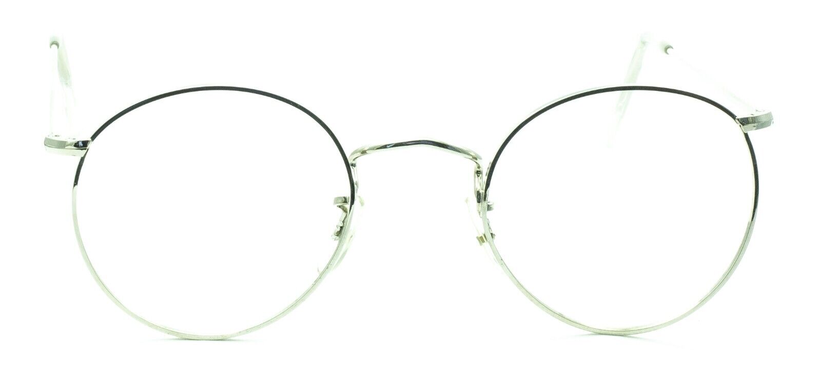 SAVILE ROW ENGLAND 14KT GF Rhodium Beaufort Panto 49x20mm RX Optical Glasses New