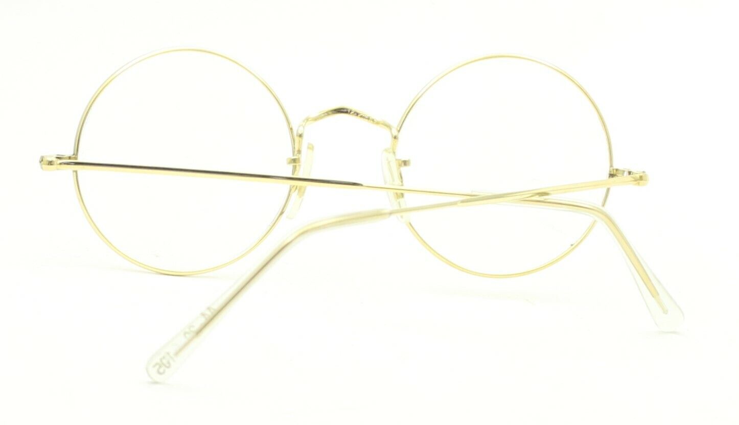 ALGHA (SAVILE ROW) Gold 44x20mm Round Eyewear FRAMES Eyeglasses Optical Glasses