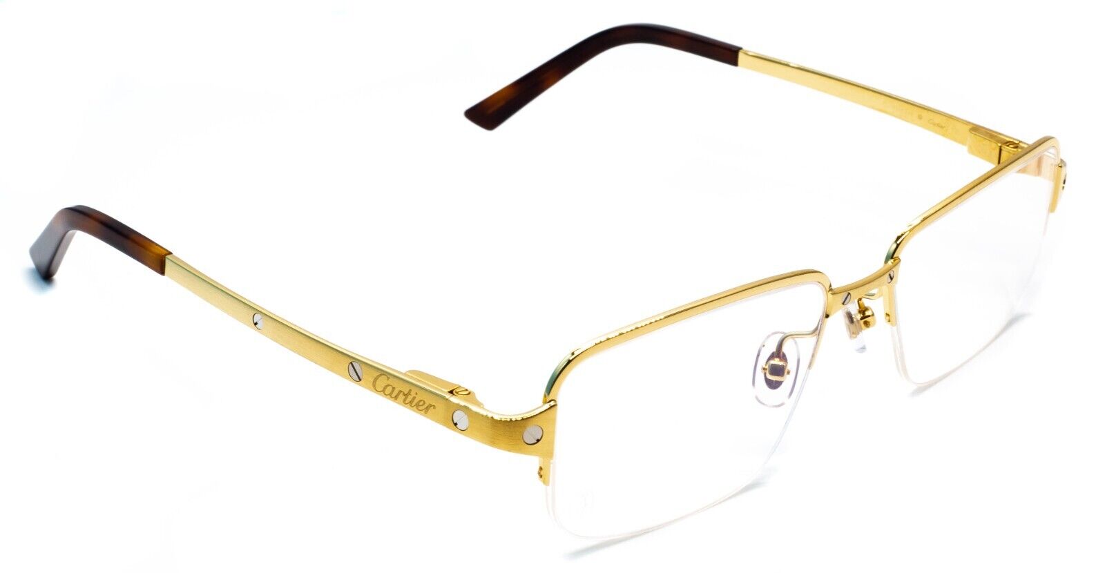 CARTIER CT0041O 001 55mm Gold Eyewear FRAMES RX Optical France Glasses - New