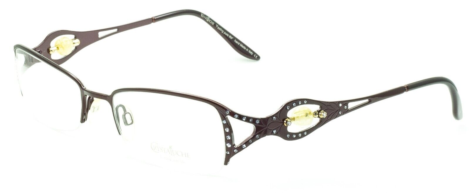 CRYSTALUCHE C-6007N C-03 52mm Vintage Eyewear FRAMES RX Optical - New Italy