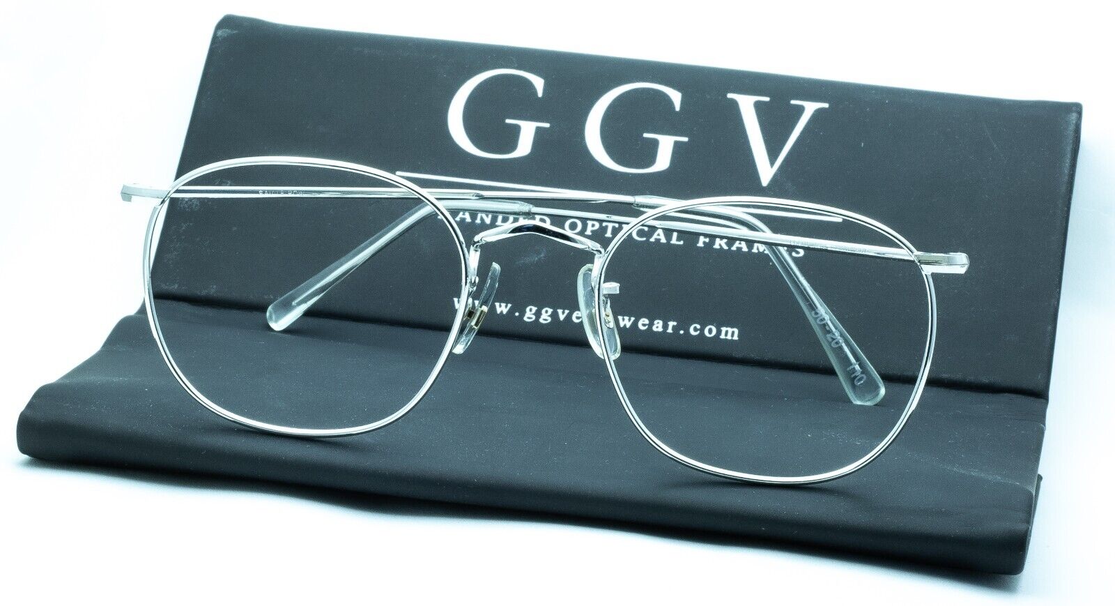 SAVILE ROW ENGLAND 14KT GF Rhodium Quadra 49x20mm FRAMES RX Optical Glasses New