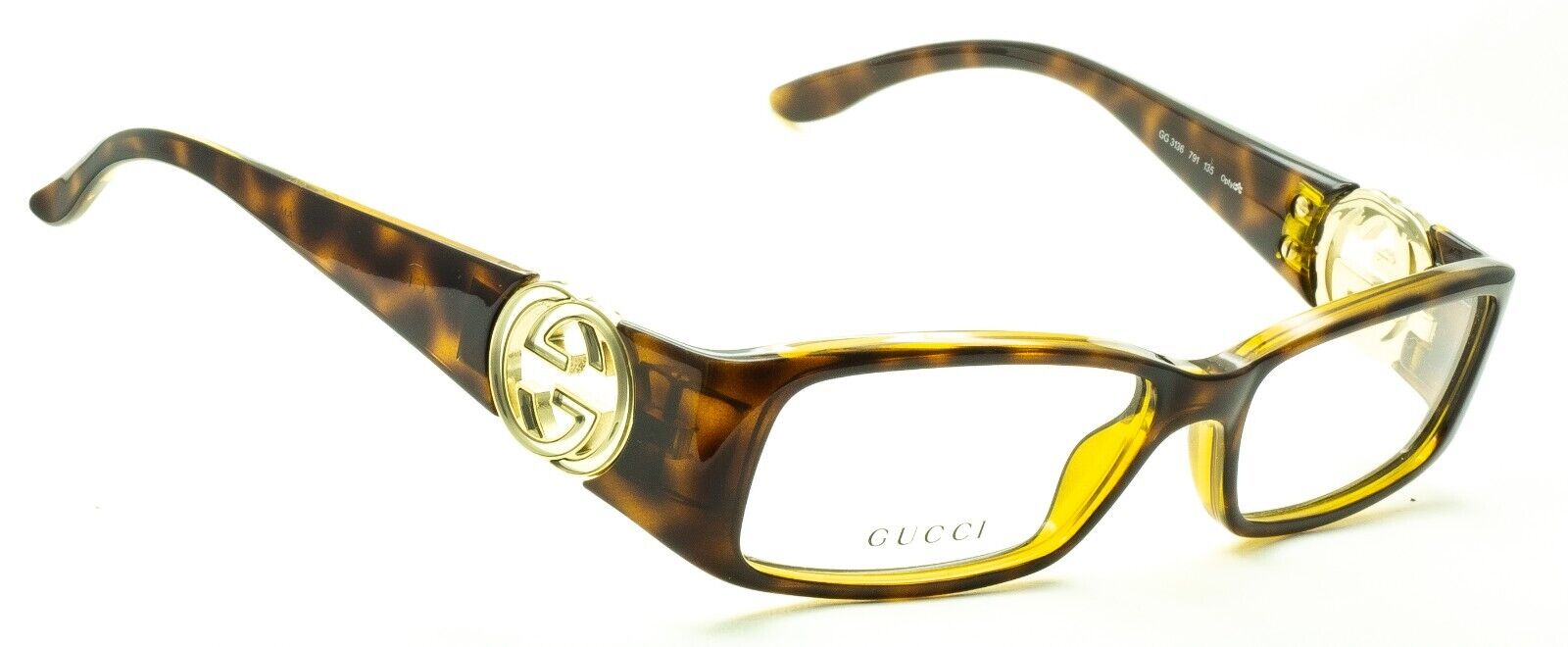 GUCCI GG 3136 791 52mm Eyewear FRAMES Glasses RX Optical Eyeglasses New - Italy