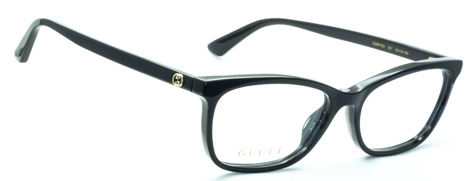 GUCCI GG 0613O 001 52mm Eyewear FRAMES Glasses RX Optical Eyeglasses New - Italy