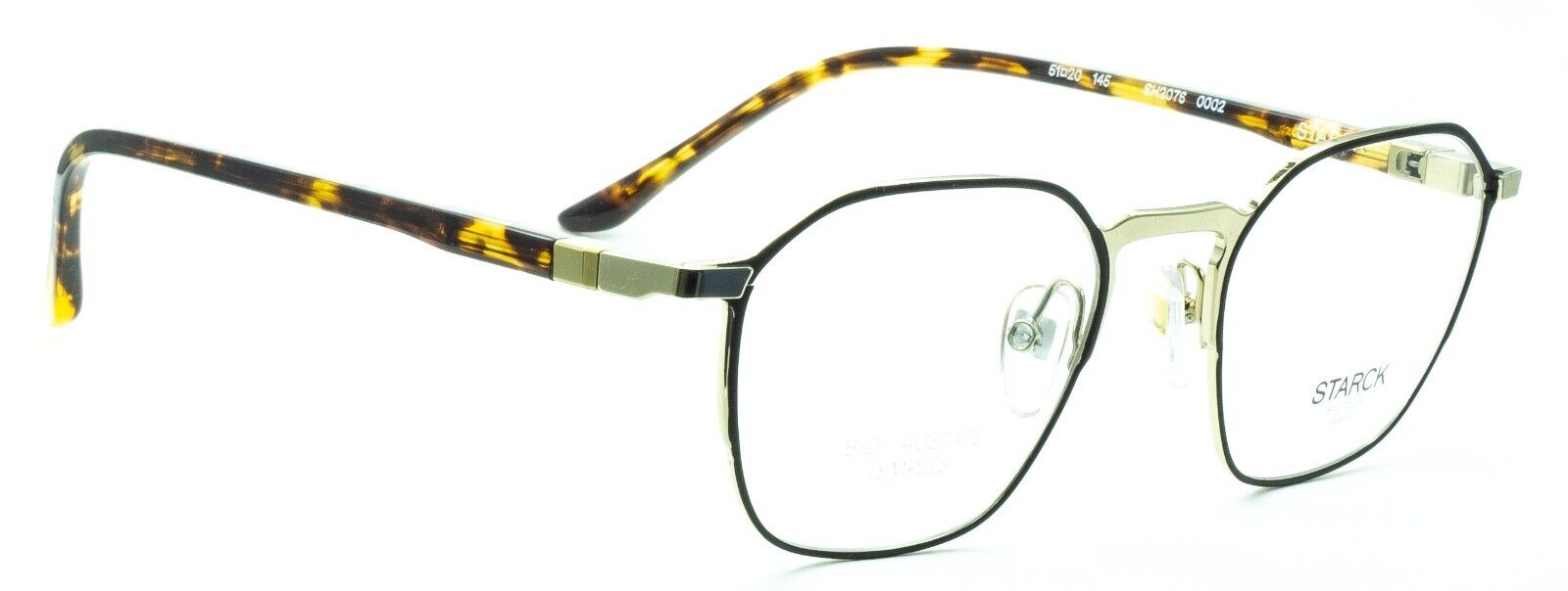 STARCK BIOTECH SH2076 0002 51mm FRAMES Glasses RX Optical Eyeglasses New - Italy