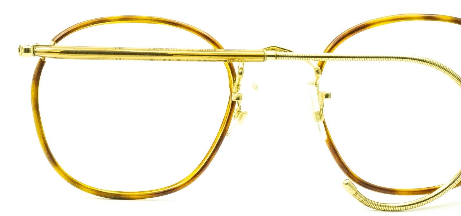 SAVILE ROW ENGLAND Quadra Gold Blond 48x20mm Frames RX Optical Glasses - New