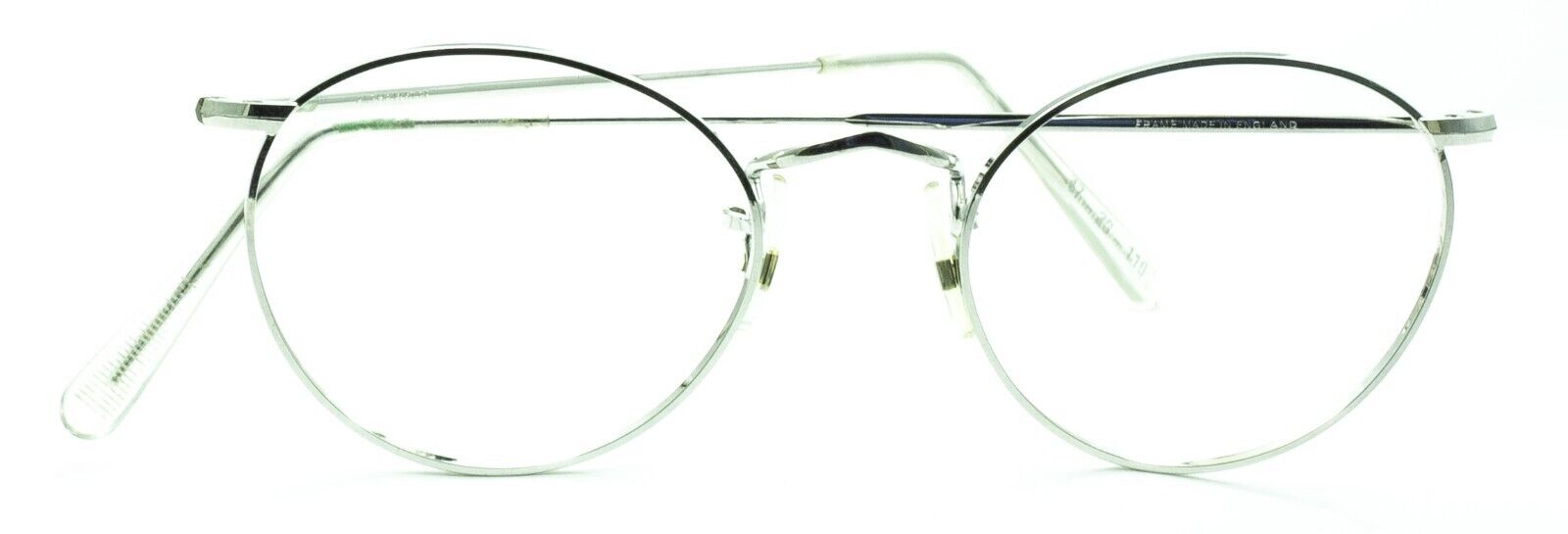 ALGHA London Line (SAVILE ROW)  Oval Rhodium 47x20mm FRAMES RX Optical Glasses