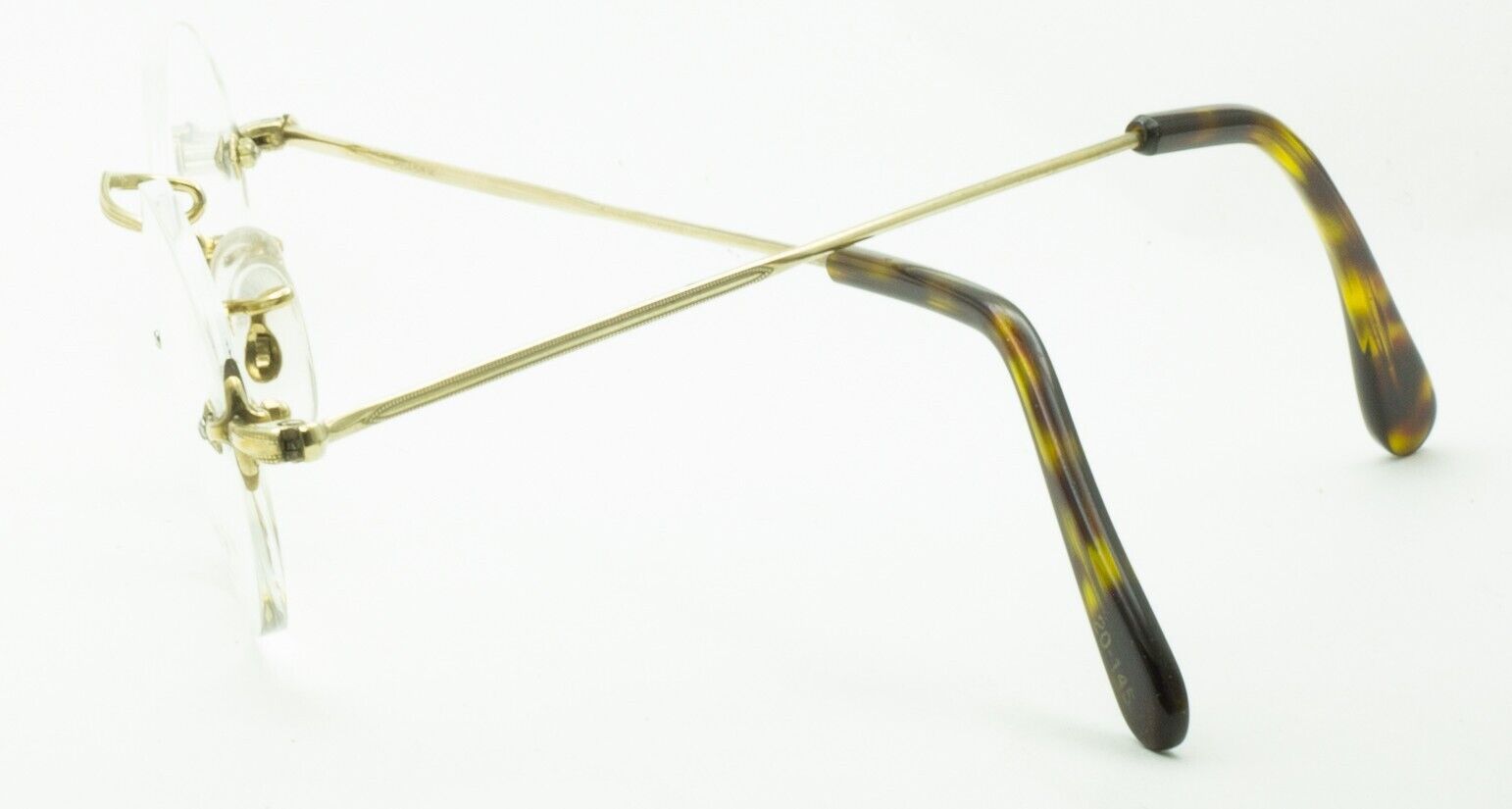 SAVILE ROW ENGLAND Gold 45x18mm RIMLESS  RX Optical Eyeglasses Frames Glasses