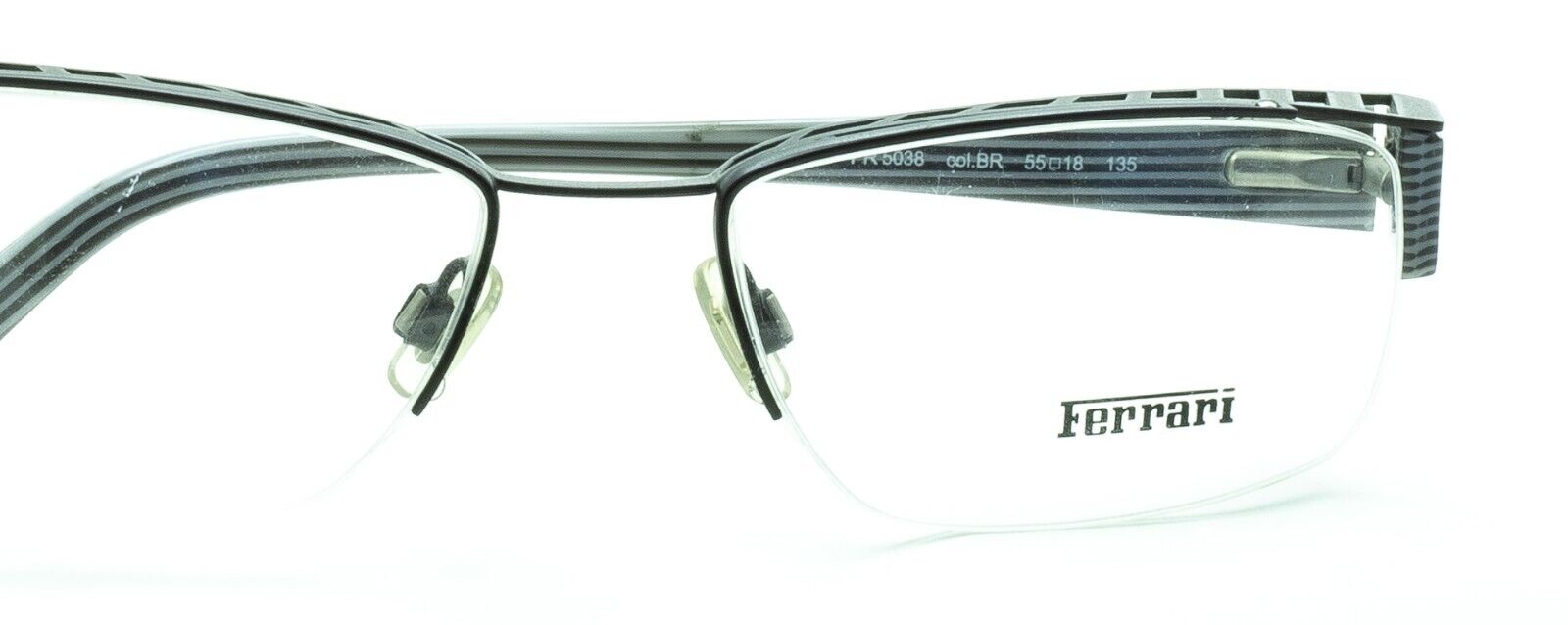 FERRARI FR 5038 BR 55mm RX Optical Eyewear FRAMES Eyeglasses Glasses - New Italy