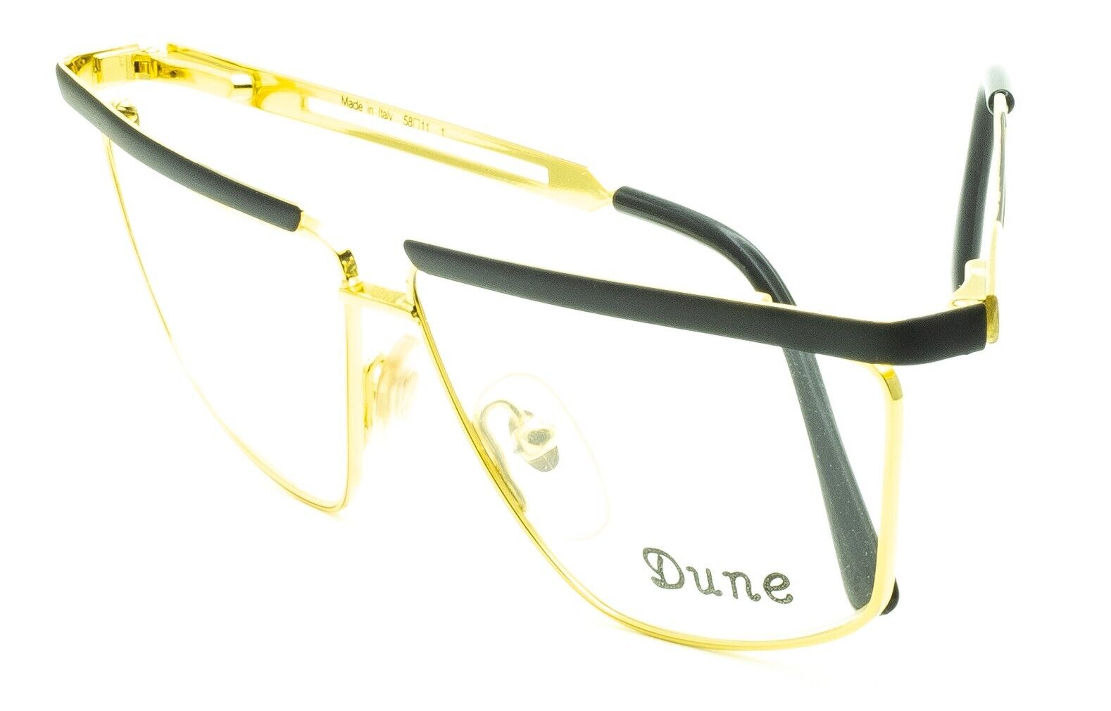Dune 23 Italy Vintage Linea Dune by Ladins 58x11mm FRAMES RX Optical Glasses NOS