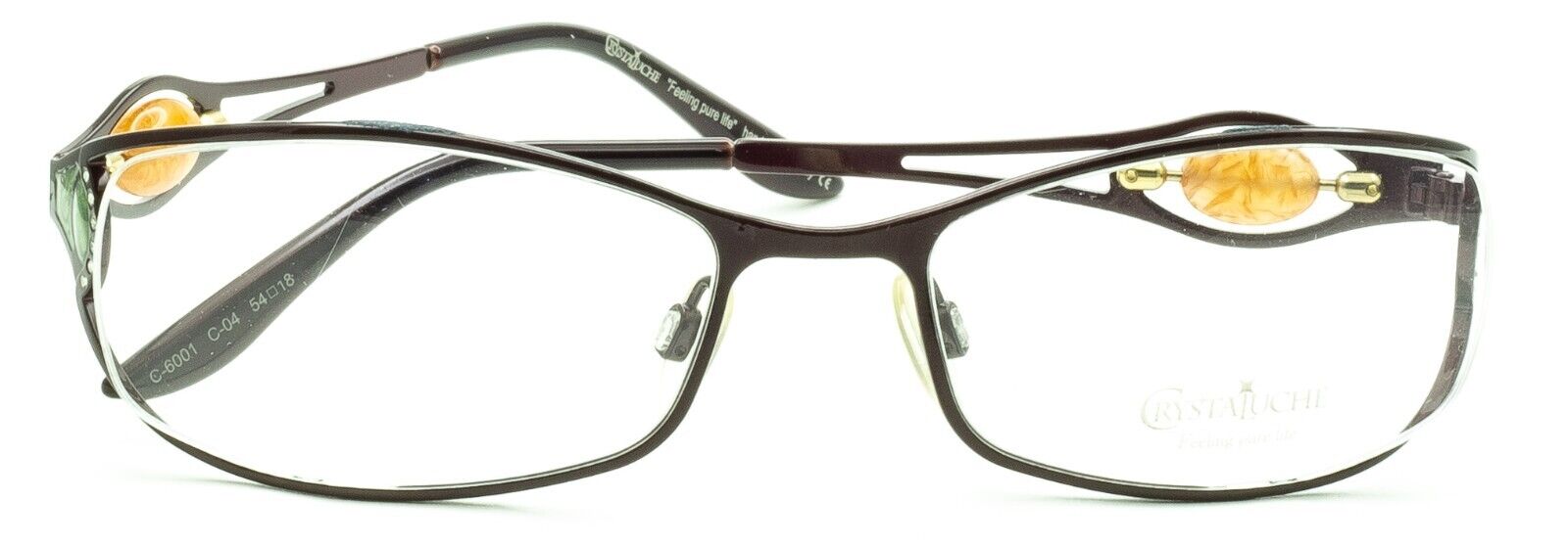 CRYSTALUCHE C-6001 C-04 54mm Vintage Eyewear FRAMES RX Optical - New Italy