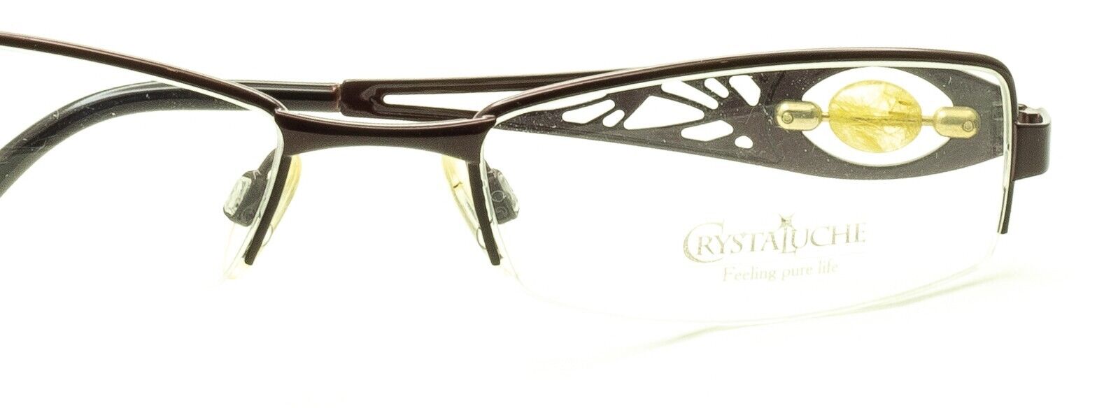 CRYSTALUCHE C-6013 C-01 52mm Vintage Eyewear FRAMES RX Optical - New Italy