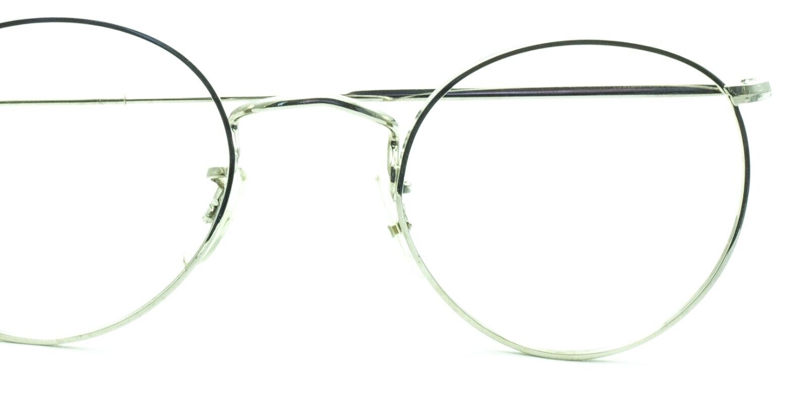 B.O.I.C. (SAVILE ROW) Oval 47x22mm Rhodium Frames Glasses RX Optical - NOS