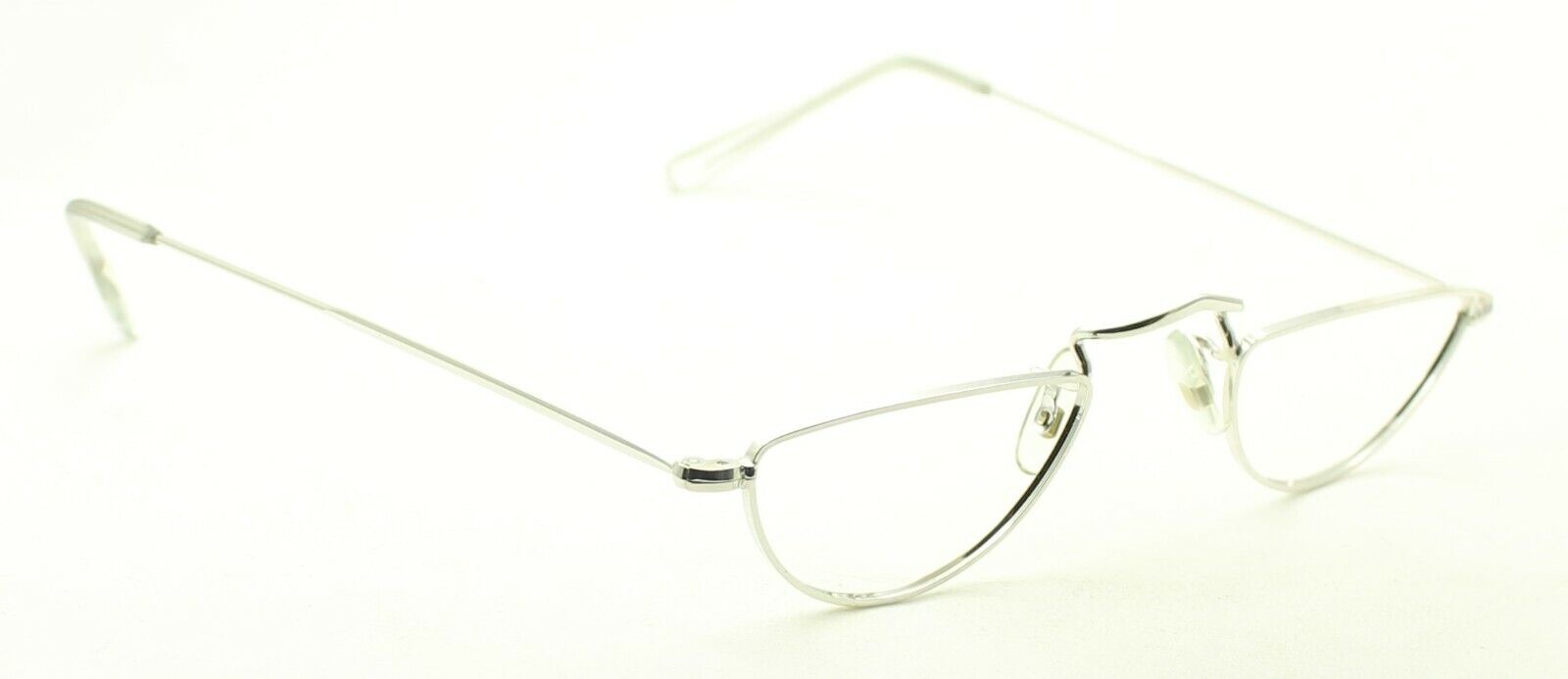 ALGHA (SAVILE ROW) 12KT GF Rhodium Half Eye 46x24mm FRAMES RX Optical Glasses