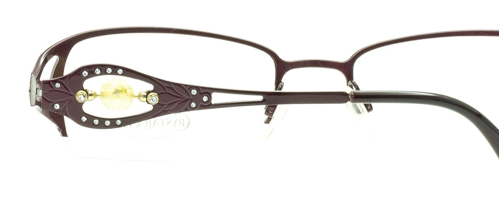 CRYSTALUCHE C-6007N C-03 52mm Vintage Eyewear FRAMES RX Optical - New Italy