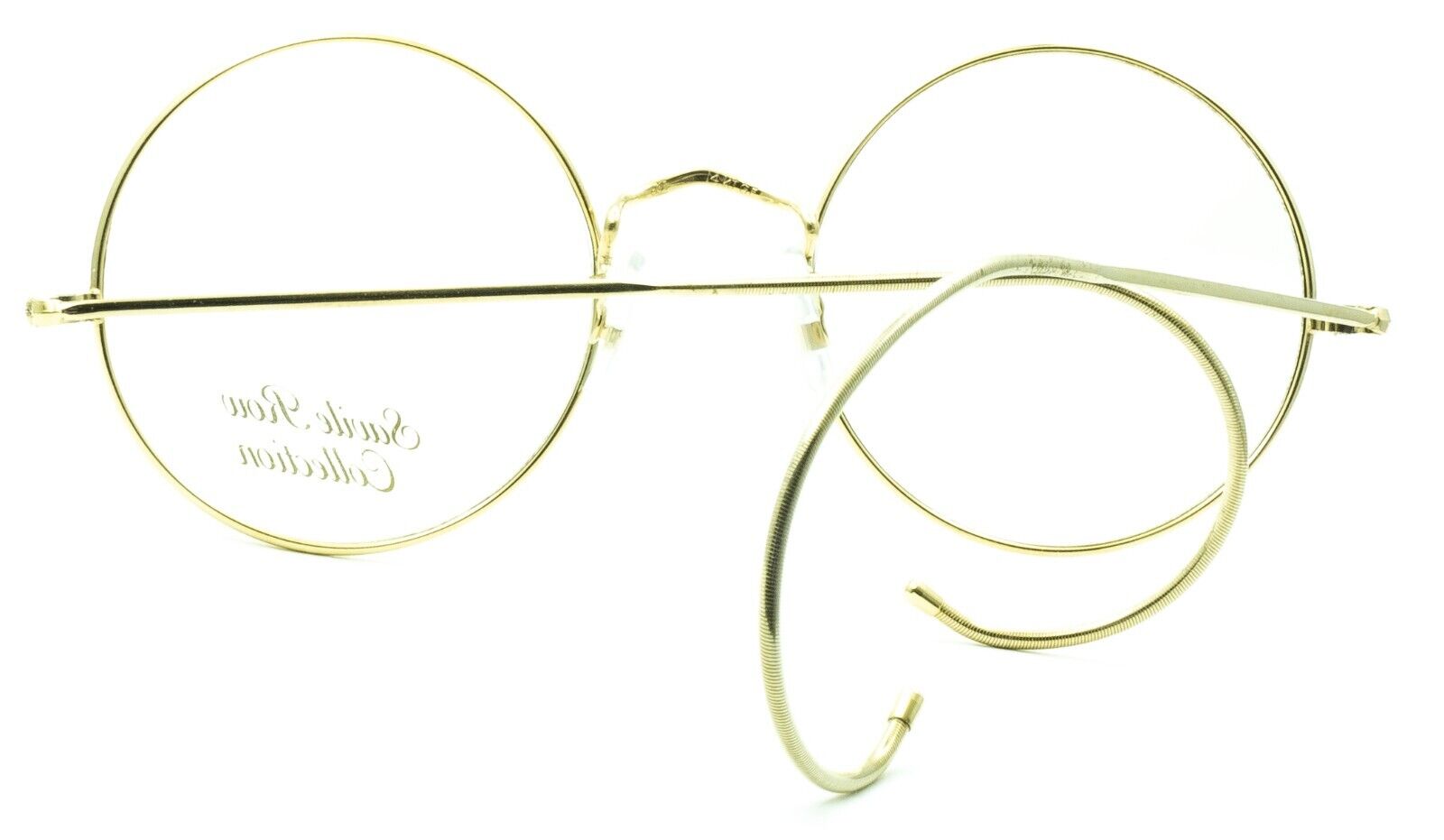 SAVILE ROW England Gold 49x20mm Round Eyewear FRAMES Eyeglasses Optical Glasses