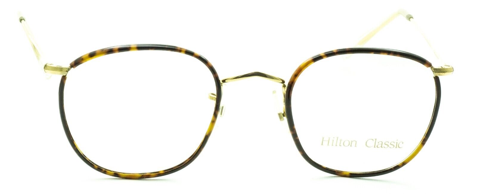 HILTON CLASSIC 3 (SAVILE ROW) Quadra Tortoise 50x22mm Eyewear RX Optical - NOS