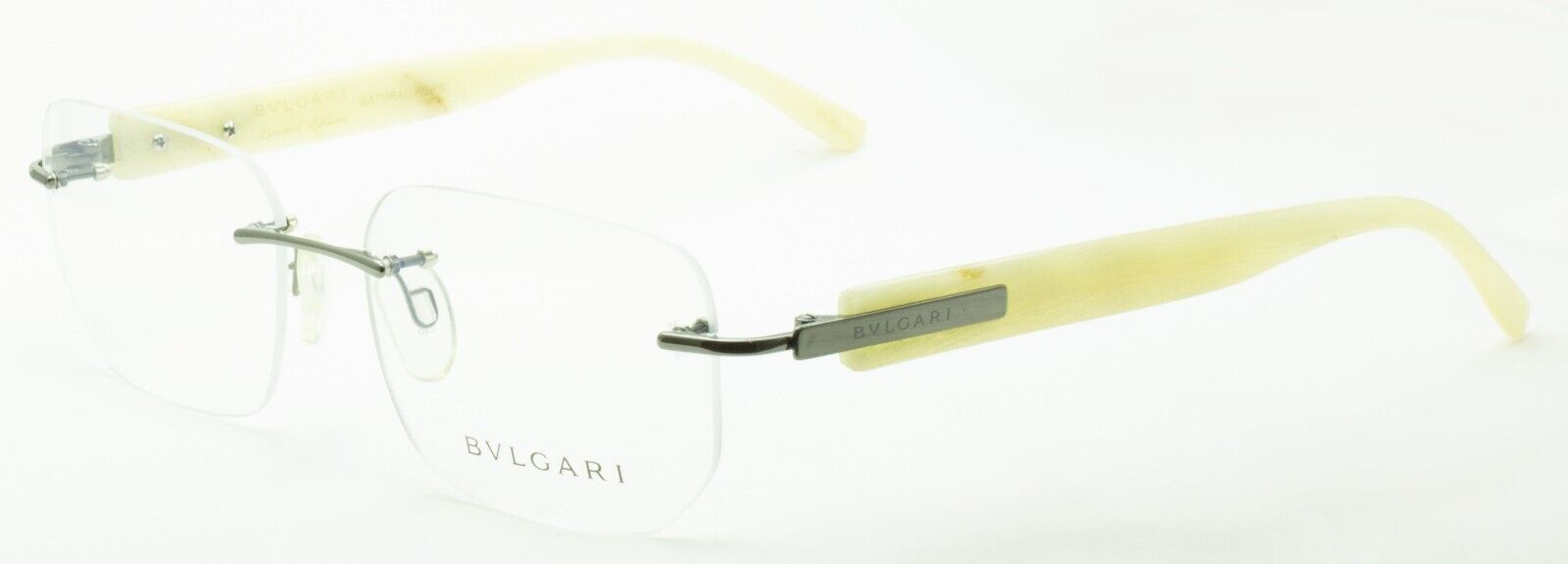 BVLGARI 9252 353 55mm Natural Horn Eyewear RX Optical Glasses FRAMES NEW - Italy