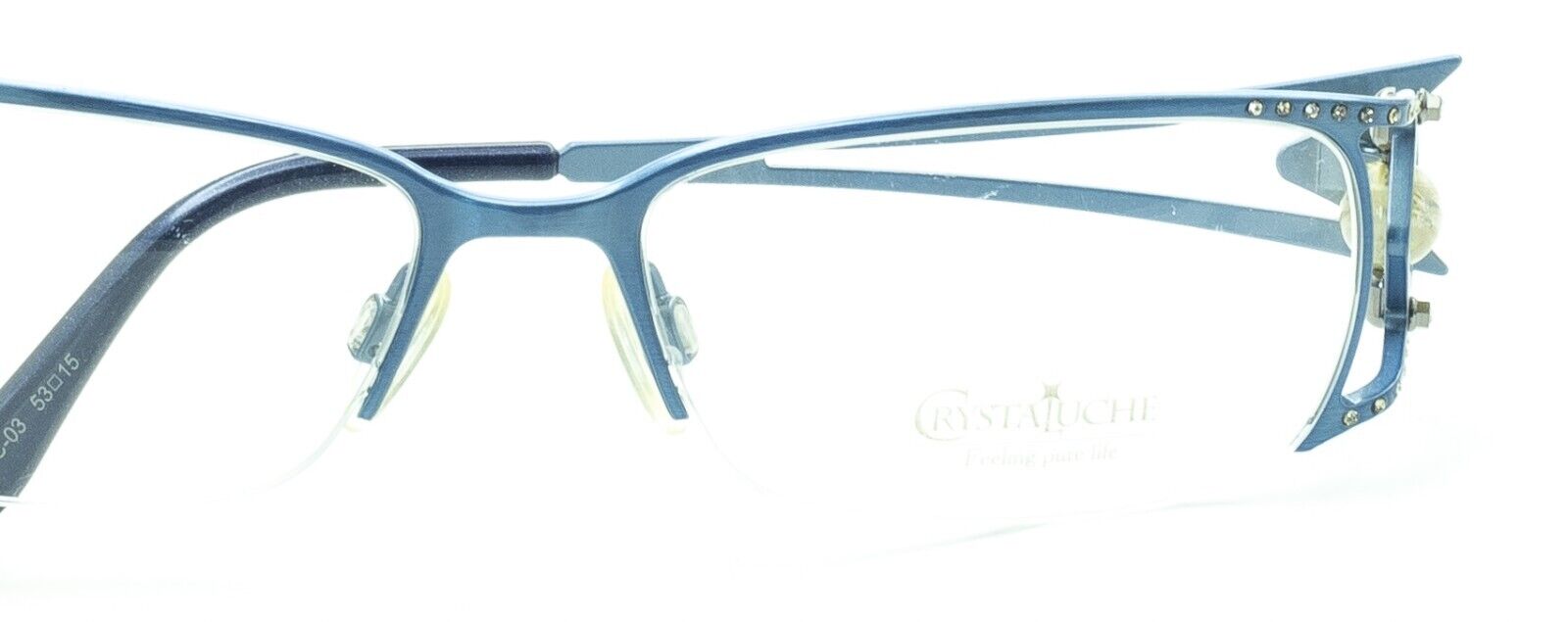 CRYSTALUCHE C-6002N C-03 53mm Vintage Eyewear FRAMES RX Optical - New Italy