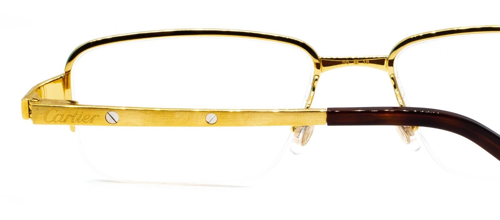 CARTIER CT0041O 001 55mm Gold Eyewear FRAMES RX Optical France Glasses - New