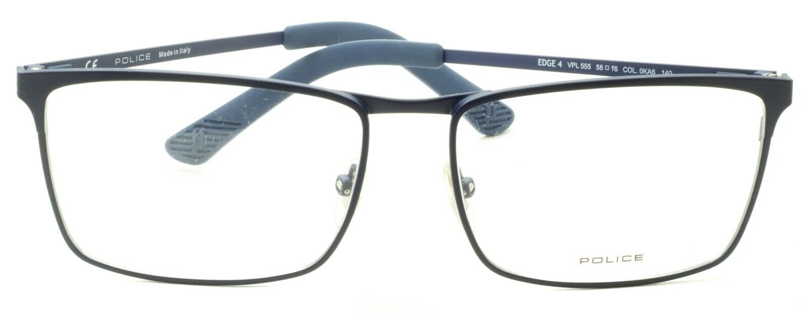 POLICE VPL 555 0KA6 EDGE 4 58mm Eyewear FRAMES Glasses RX Optical Eyeglasses New